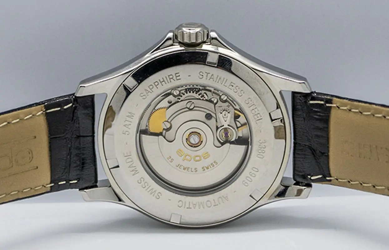 Наручные часы Epos Sportive 3380 /W/B/S (Black/Silver)