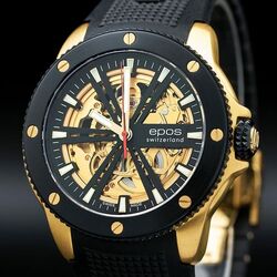 Наручные часы Epos Sportive 3389-5SK /GB/B/S (Black/Gold) Thumb