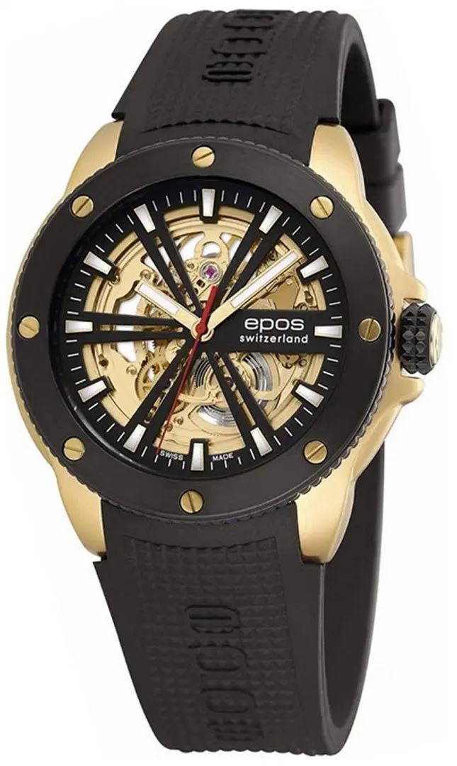 Наручные часы Epos Sportive 3389-5SK /GB/B/S (Black/Gold)