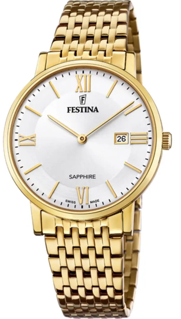 Ceas de mana Festina Swiss Made F20020/1 (Gold)