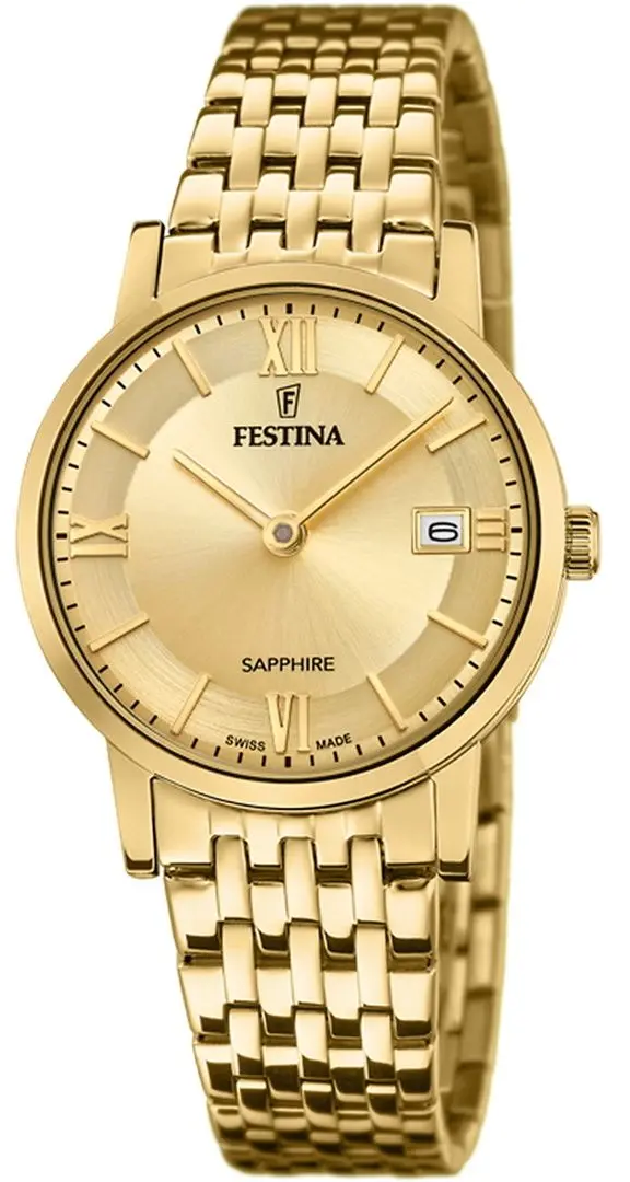 Ceas de mana Festina Swiss Made F20021/2 (Gold)