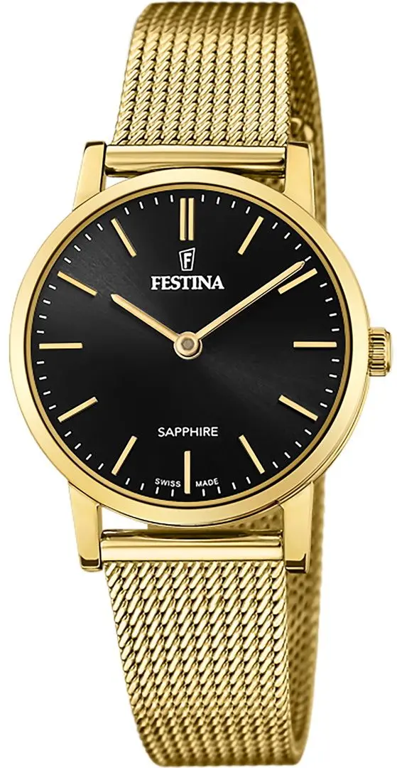 Наручные часы Festina Swiss Made F20023/3 (Black/Gold)