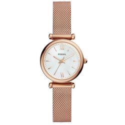 Ceas de mana Fossil Carlie ES4433 (Pearl/Rose Gold)