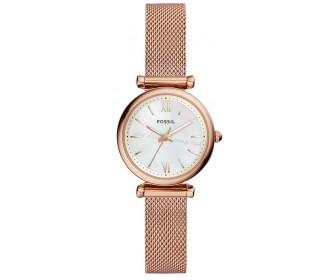 Ceas de mana Fossil Carlie ES4433 (Pearl/Rose Gold)