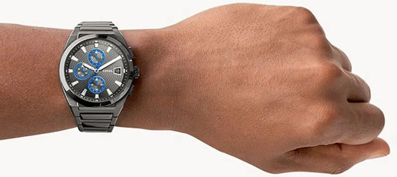 Ceas de mana Fossil Everett Chronograph FS5830 (Gray/Blue)