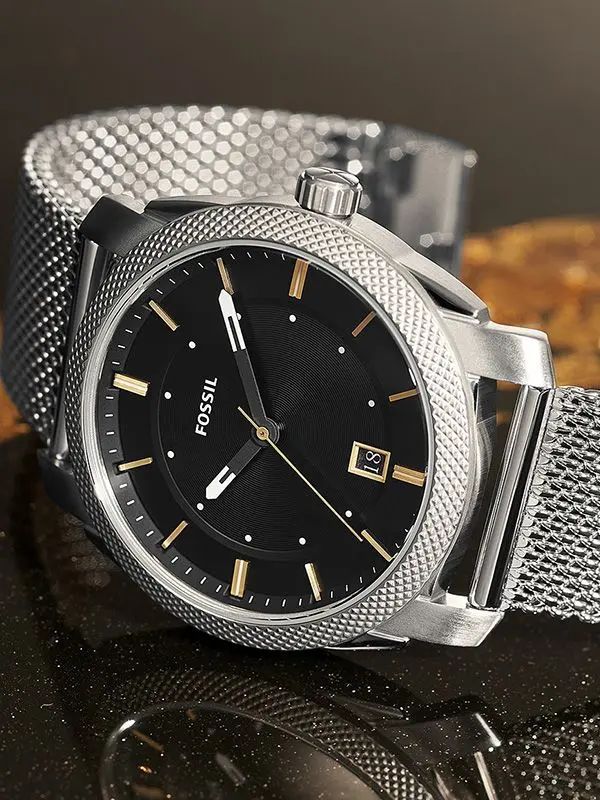 Ceas de mana Fossil Machine FS5883 (Silver/Black)