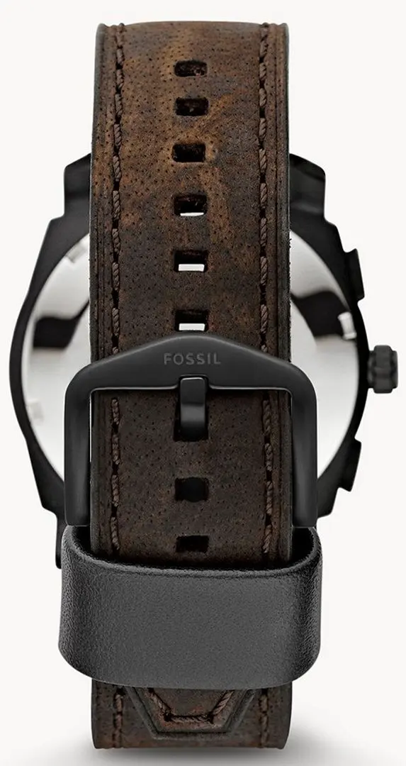 Ceas de mana Fossil Machine Mid-Size FS4656 (Brown/Black)