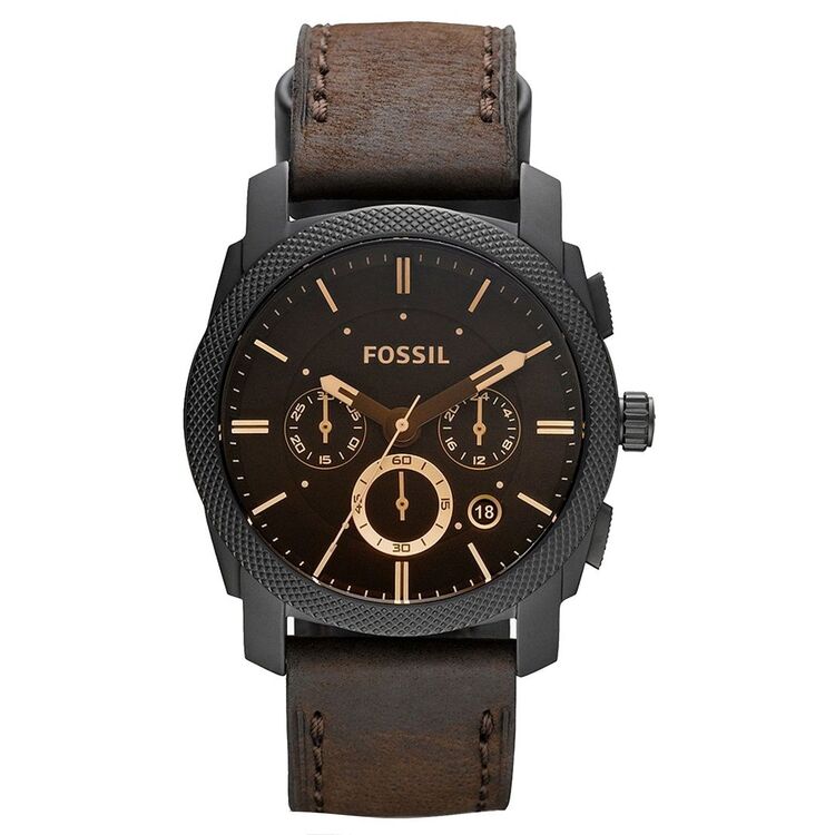 Ceas de mana Fossil Machine Mid-Size FS4656 (Brown/Black)