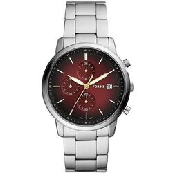 Ceas de mana Fossil Minimalist Chronograph FS5887 (Red/Silver)