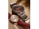 Ceas de mana Fossil Minimalist Chronograph FS5887 (Red/Silver)