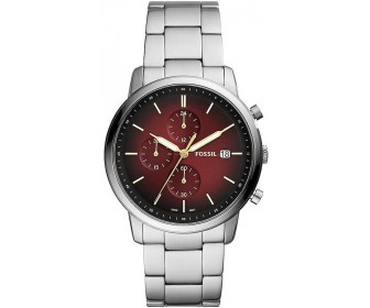 Ceas de mana Fossil Minimalist Chronograph FS5887 (Red/Silver)