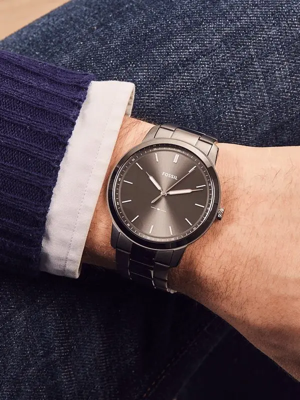 Ceas de mana Fossil Minimalist FS5459 (Grey/Smoke)