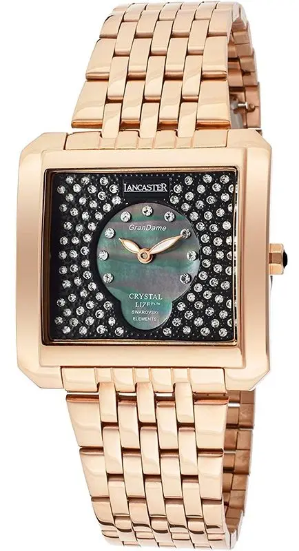 Ceas de mana Lancaster Grandame Carre Rose 0635MB/Z/RG/NR/NR