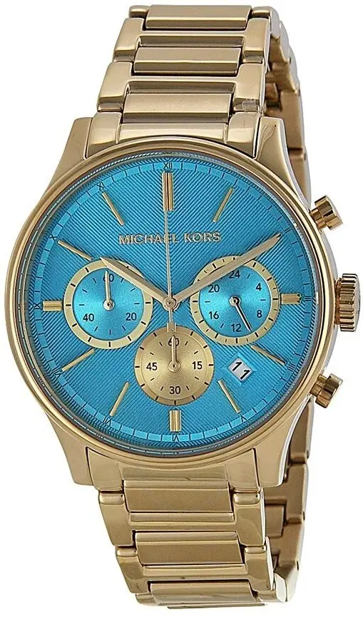 Ceas de mana Michael Kors Bailey MK5910 (Gold/Turquoise) - 2