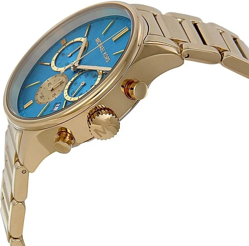 Ceas de mana Michael Kors Bailey MK5910 (Gold/Turquoise) - 3