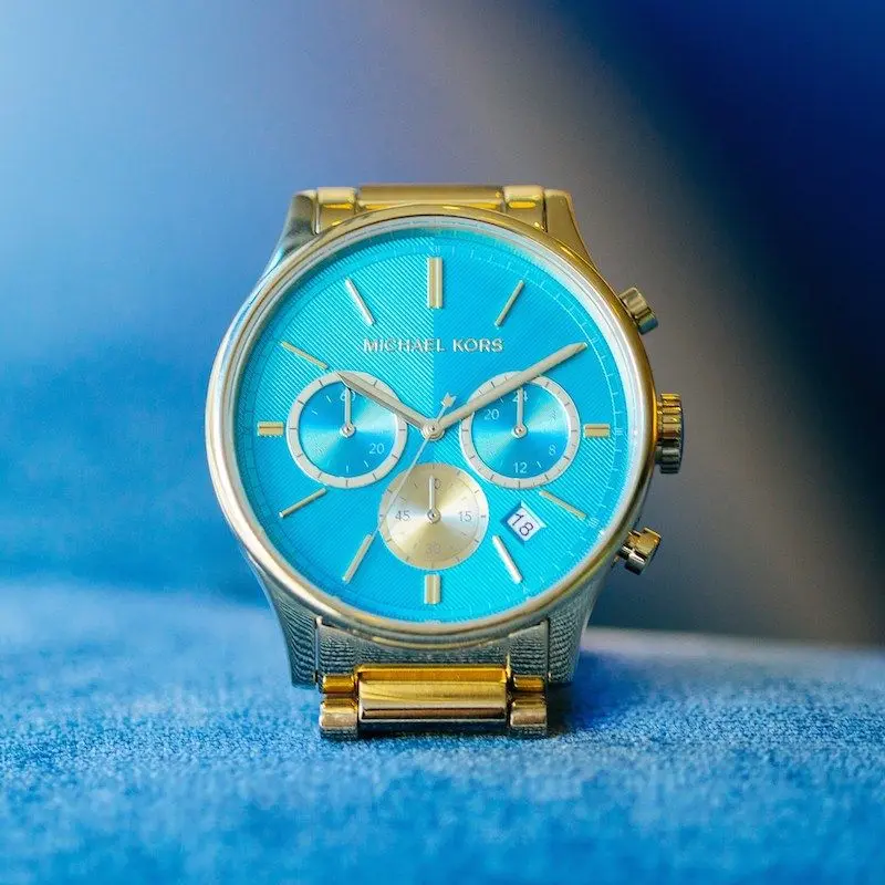Ceas de mana Michael Kors Bailey MK5910 (Gold/Turquoise) - 4