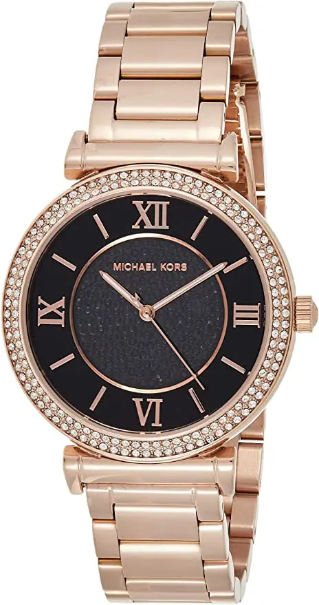 Ceas de mana Michael Kors Catlin MK3356 (Gold/Black) - 2