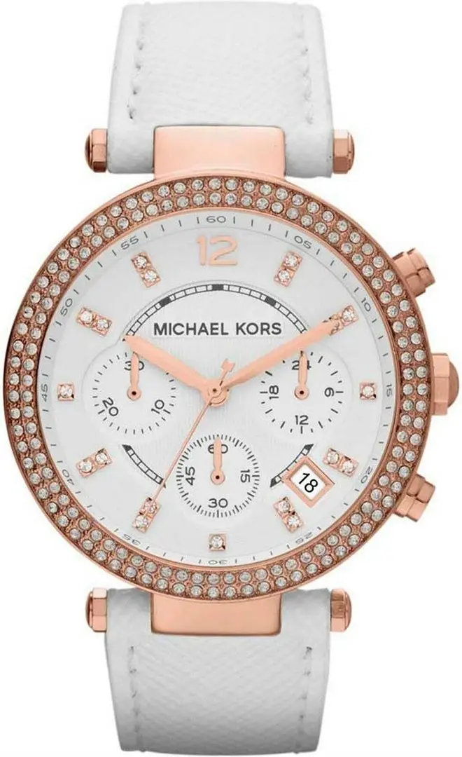 Ceas de mana Michael Kors Parker MK2281 (White/Gold)