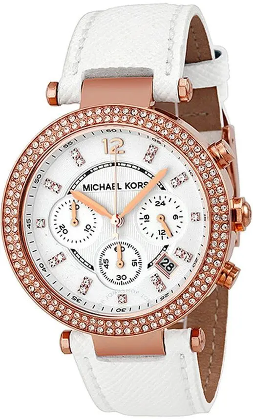 Ceas de mana Michael Kors Parker MK2281 (White/Gold) - 2
