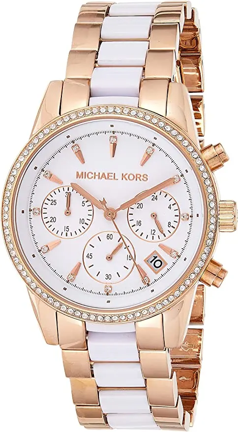 Ceas de mana Michael Kors Ritz MK6324 (Gold/White) - 2