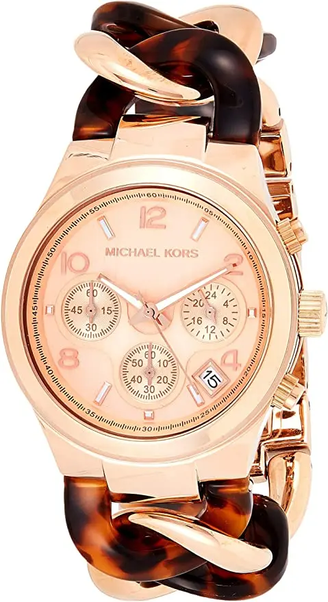 Ceas de mana Michael Kors Runway Twist MK4269 (Gold/Brown) - 2