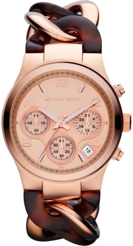Ceas de mana Michael Kors Runway Twist MK4269 (Gold/Brown)