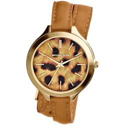 Ceas de mana Michael Kors Slim Runway MK2327 (Brown/Tigrine)