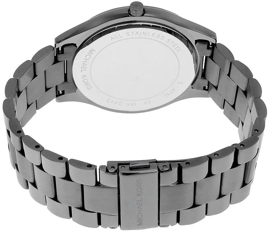 Ceas de mana Michael Kors Slim Runway MK3413 (Gunmetal/Grey) - 3