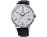 Ceas de mana Orient Contemporary RA-AC0J06S10B (White/Silver/Brown)