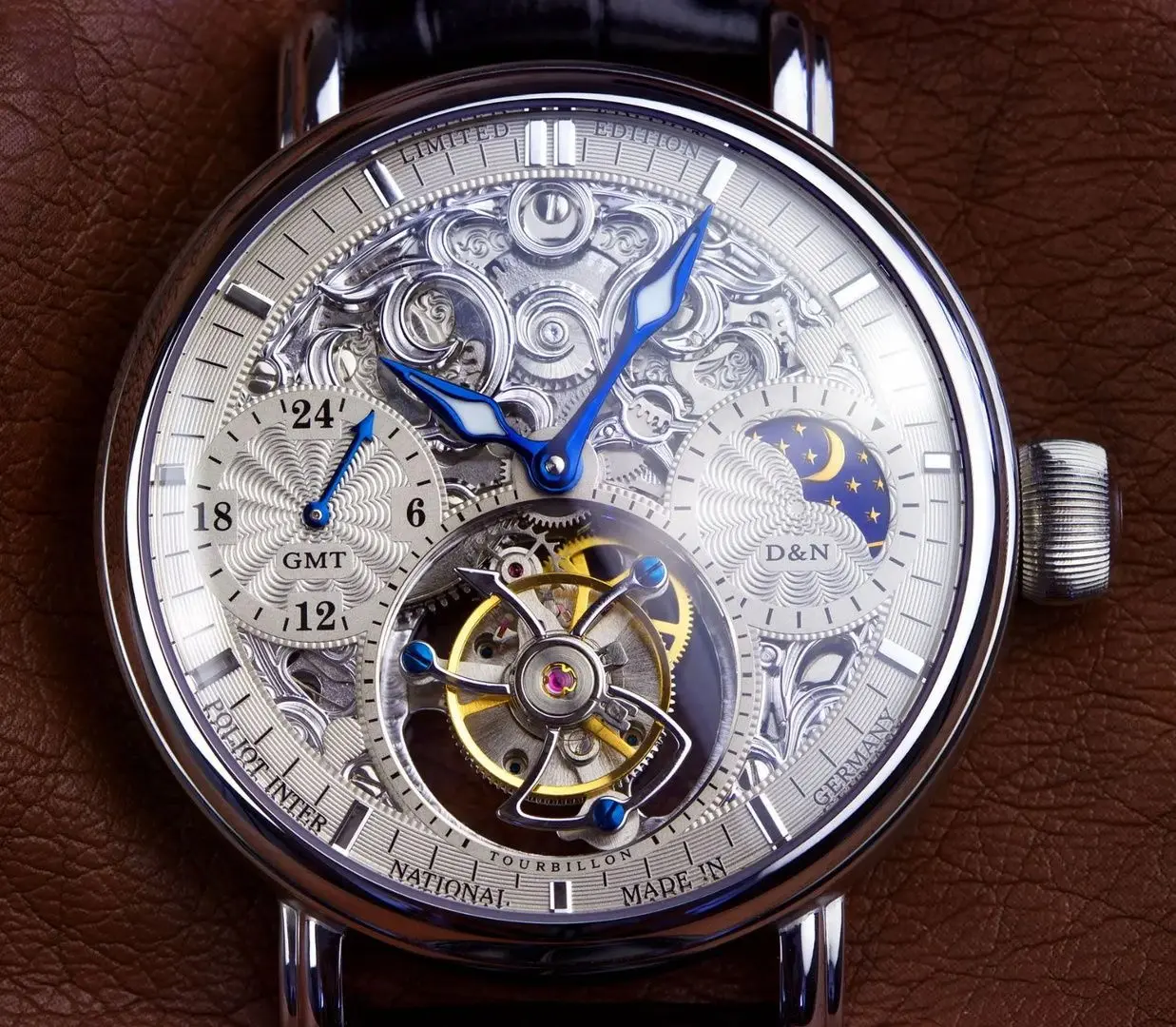 Ceas de mana Poljot International Tourbillon 3360.T04 (Black/Silver)