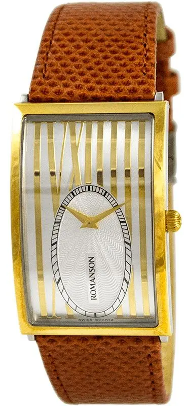 Ceas de mana Romanson Adel TL8212GMC (Gold/Brown)