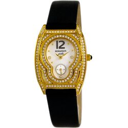 Ceas de mana Romanson Giselle RL7695TLG WH (Gold/Brown)