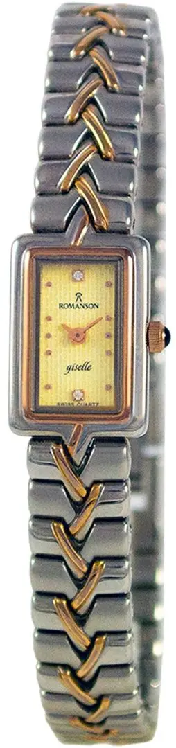 Ceas de mana Romanson Giselle RM0173LJ WH (Rose Gold/Silver)