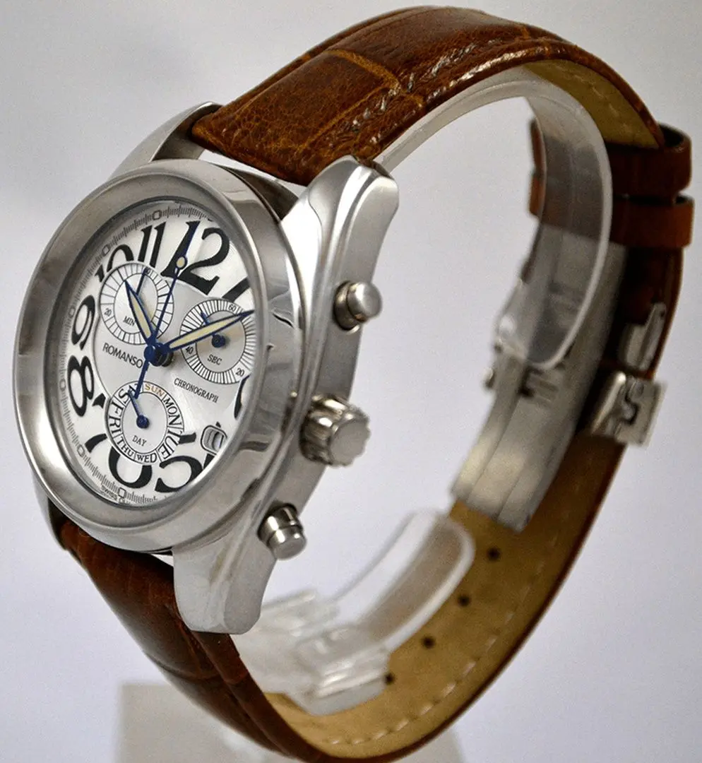 Ceas de mana Romanson Opus UL4593MW WH (Brown/Gold)