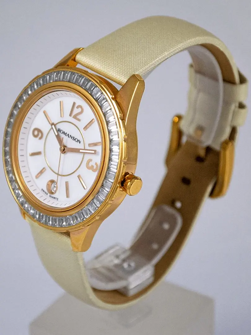 Наручные часы Romanson RL0360QUR WH (Beige/Rose Gold)