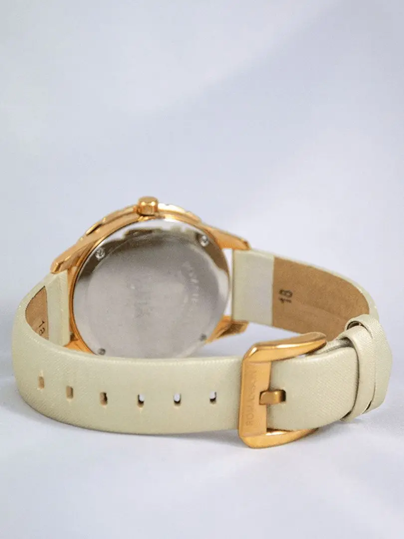 Наручные часы Romanson RL0360QUR WH (Beige/Rose Gold)