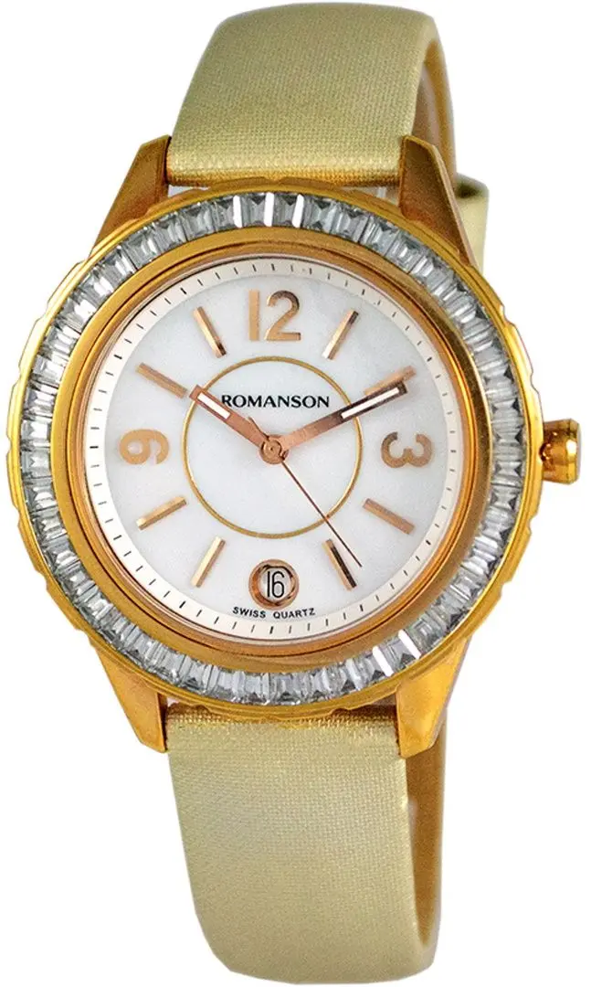 Наручные часы Romanson RL0360QUR WH (Beige/Rose Gold)