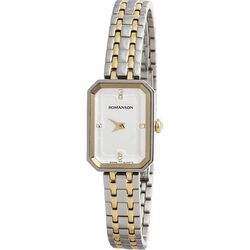 Ceas de mana Romanson RM4590QLG WH (Gold/Silver)