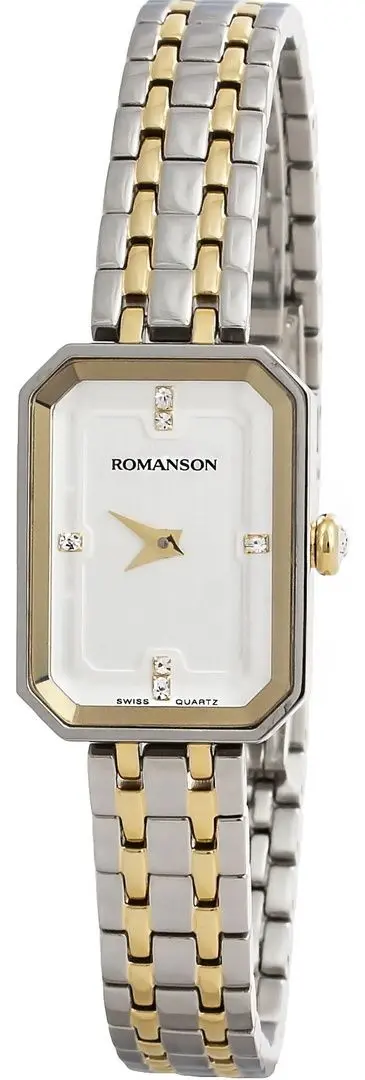 Наручные часы Romanson RM4590QLG WH (Gold/Silver)
