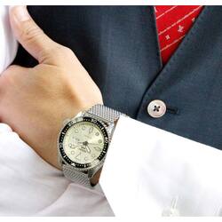 Ceas de mana Seiko 5 Sports SRPE75K1 (Silver/Champagne) Thumb