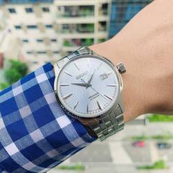 Наручные часы Seiko Presage SRPE19J1 (Blue/Silver) Thumb