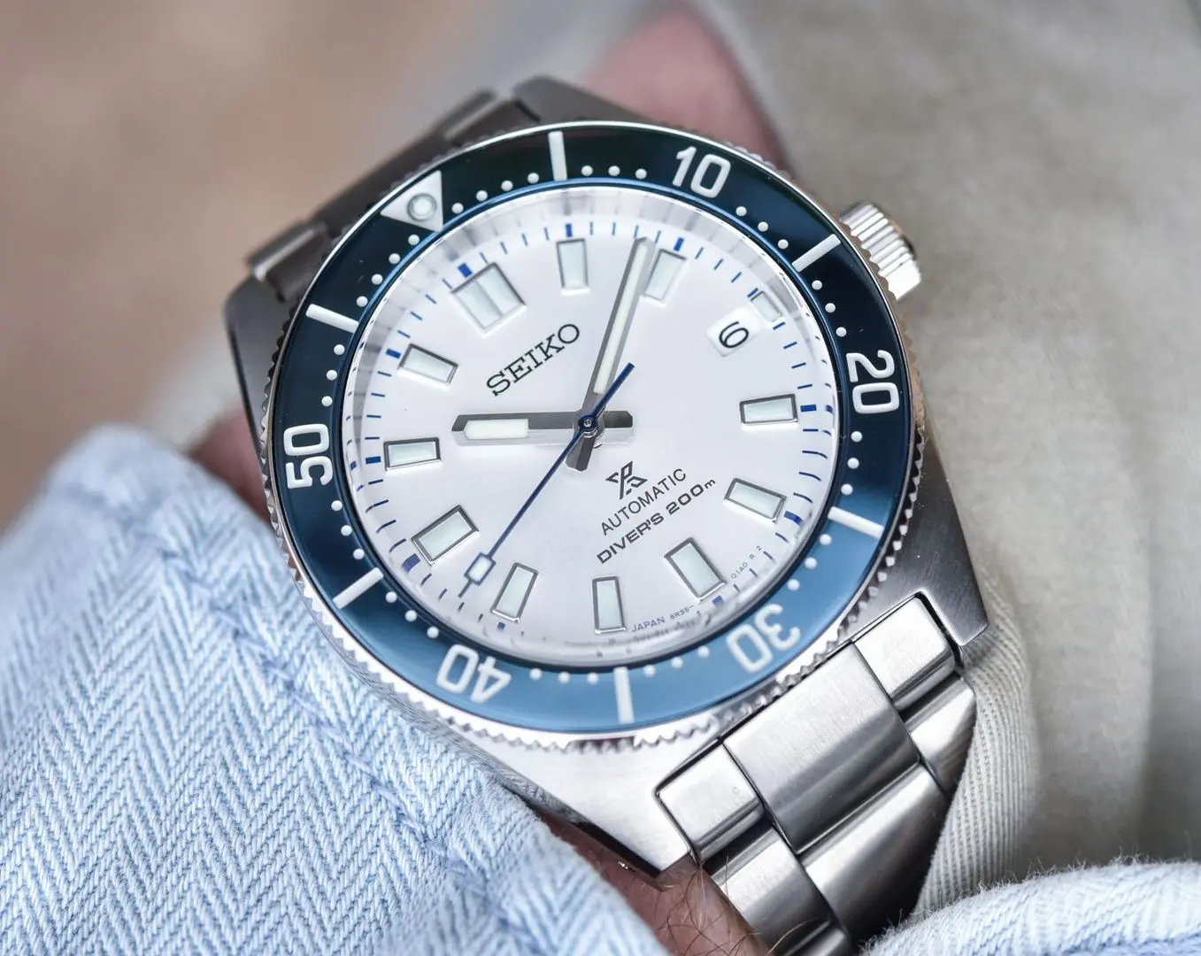 Ceas de mana Seiko Prospex Diver SPB213J1 (Blue/Silver)