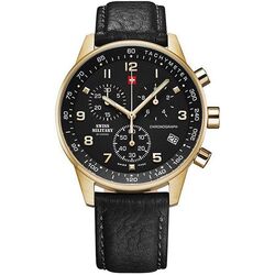 Ceas de mana Swiss Military by Chron SM34012.10 (Gold/Black)