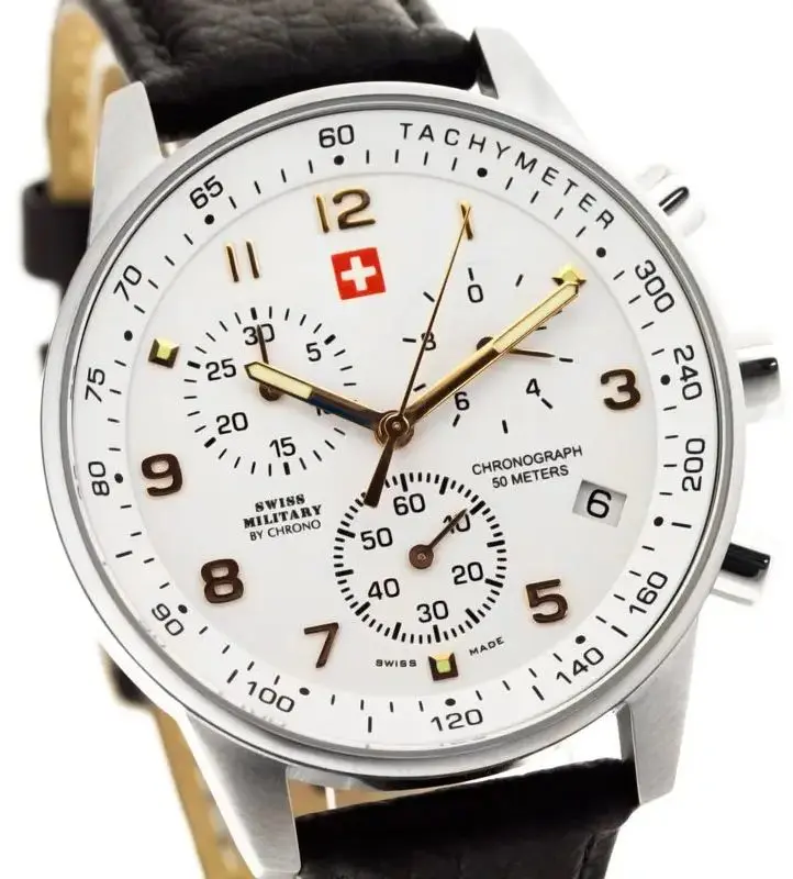 Наручные часы Swiss Military by Chrono SM34012.11 (White/Brown/Silver)