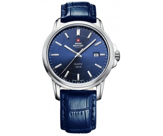 Ceas de mana Swiss Military by Chron SM34039.15 (Silver/Blue)