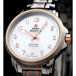 Ceas de mana Swiss Military by Chron SM34040.11 (Gray/Silver/Pink Gold) Thumb
