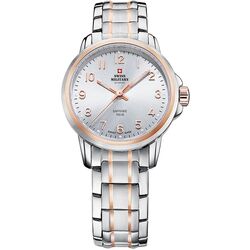 Ceas de mana Swiss Military by Chron SM34040.11 (Gray/Silver/Pink Gold)