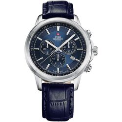 Ceas de mana Swiss Military by Chron SM34052.11 (Black/Blue/Silver)