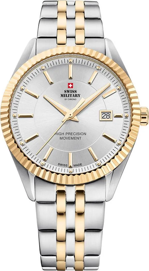 Ceas de mana Swiss Military by Chrono SM34066.05 (Silver/Gold)