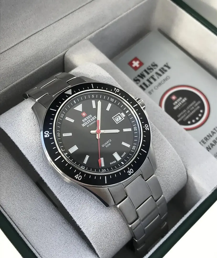 Ceas de mana Swiss Military by Chrono SM34082.01 (Silver/Black)